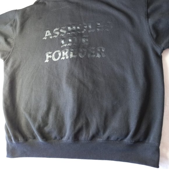 Assholes Live Forever Black Zip Hoodie (XL) - Picture 8 of 12